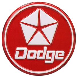 Dodge Pentastar Red Embossed Tin Decorative Sign - Toolbox Refrigerator Magnet