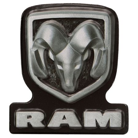Dodge Ram Head Embossed Tin Decorative Sign - Toolbox Refrigerator Magnet