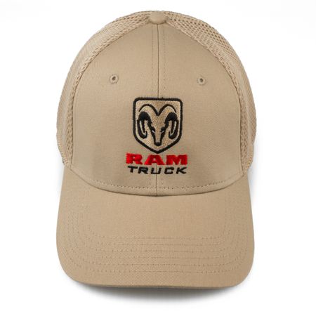Dodge Ram Truck Meshback Tan  Hat