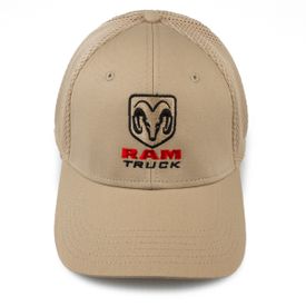 Dodge Ram Truck Meshback Tan  Hat