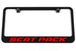 Dodge Scat Pack Engraved License Plate Frame - Custom Colors