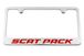 Dodge Scat Pack Engraved License Plate Frame - Custom Colors