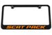 Dodge Scat Pack Engraved License Plate Frame - Custom Colors