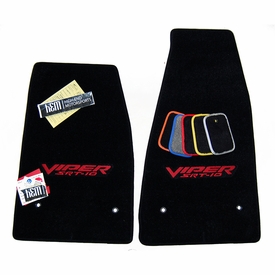 Dodge Viper SRT Embroidered Floor Mats - Premium Upgrade
