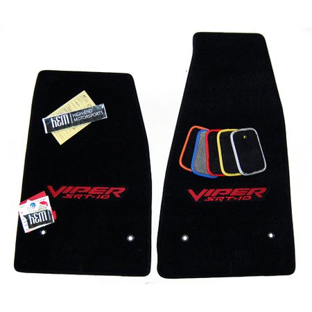 Dodge Viper SRT Embroidered Floor Mats - Premium Upgrade