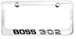 Ford Boss 302 Mustang Engraved License Plate Frame - Custom Colors 1969 1970