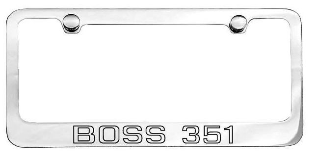 1971 Ford Boss 351 Mustang Engraved License Plate Frame - Custom Fill Colors
