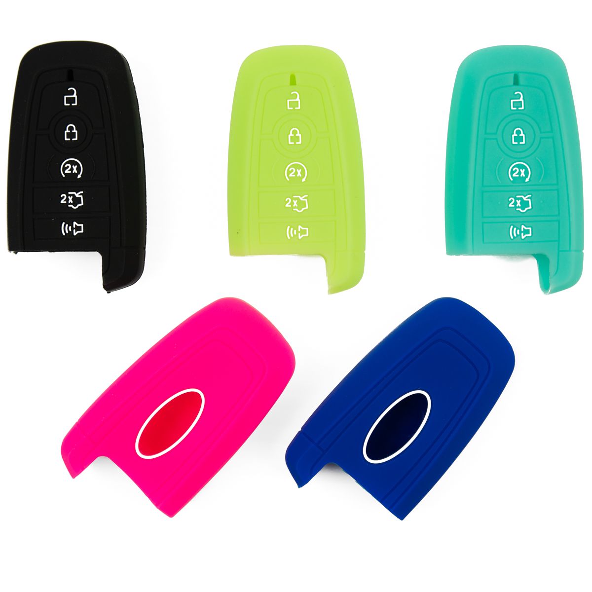 Solid Silicone Rubber Keyless Remote Cover for Ford Bronco and Bronco