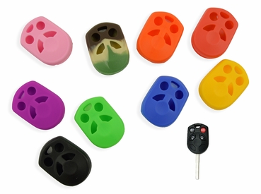 Pair (2), Silicone Rubber Remote Key Cover Ford C-Max 2013-2018