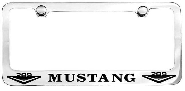 Ford Classic Mustang 289 Engraved License Plate Frame