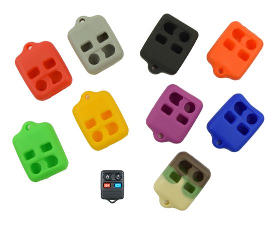 Pair (2), Silicone Rubber Remote Cover for Ford Escort 1998-2003