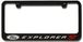 Ford Explorer ST Engraved License Plate Frame - Custom Colors
