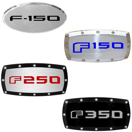 Ford Truck F150 F250 F350 Billet Engraved Hitch Receiver Cover