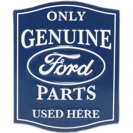 Ford Genuine Parts Tin Decorative Sign - Toolbox Refrigerator Magnet