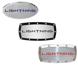 Ford Lightning Billet Engraved Hitch Receiver Cover
