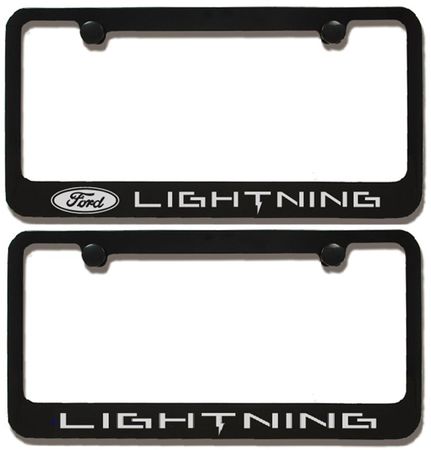 Ford Lightning Engraved License Plate Frame