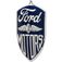 Ford Motors Embossed Shield Tin Decorative Sign - 13 Inch