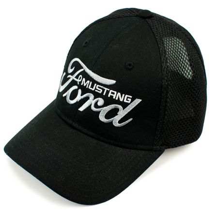 Ford Mustang Black Mesh Back Hat