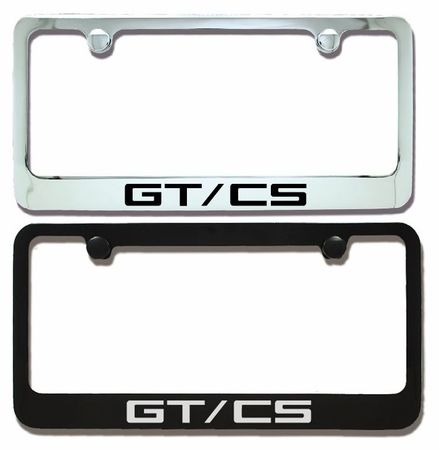 Ford Mustang GT/CS Engraved License Plate Frame Custom Fill Colors
