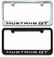 Ford Mustang GT Engraved License Plate Frame