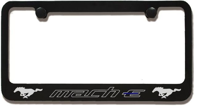 Ford Mustang Mach E Running Horse Engraved License Plate Frame