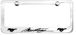 Ford Mustang Script Running Pony Engraved License Plate Frame