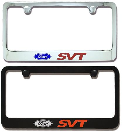 Ford Mustang SVT Engraved License Plate Frame