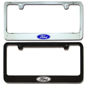 Ford Oval Logo Engraved License Plate Frame