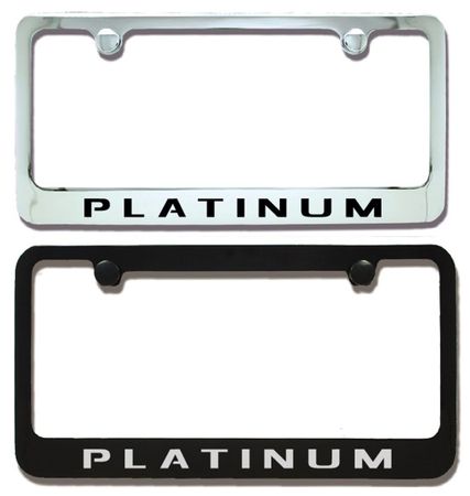 Ford Platinum Engraved License Plate Frame