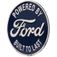 Ford Powered Embossed Tin Sign Large Refrigerator Magnet