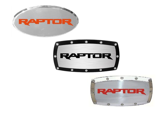 Ford Raptor Billet Engraved Receiver Hitch Cover - Custom Colors