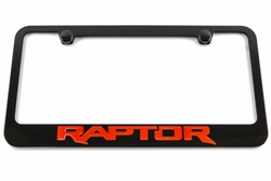 Ford Raptor Engraved License Plate Frame