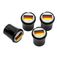German Flag - Logo Black Tire Valve Caps