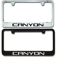 GMC Canyon Engraved License Plate Frame - Custom Finish and Logo Colors