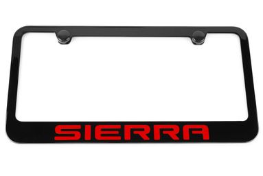 GMC Sierra Engraved License Plate Frame GMC Sierra Engraved License Plate Frame