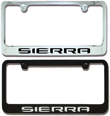 GMC Sierra Engraved License Plate Frame