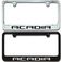 GMC Acadia Engraved License Plate Frame - Custom Finish and Logo Colors