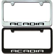 GMC Acadia Engraved License Plate Frame - Custom Finish and Logo Colors