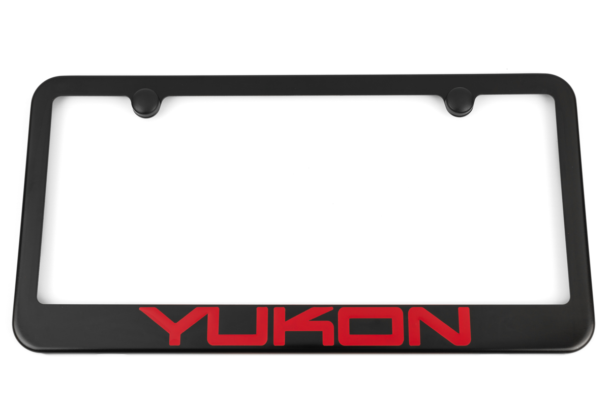 GMC Yukon SatinBlack License Plate Frame