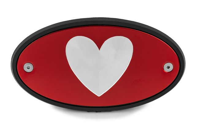 Heart Red Receiver Hitch Cover