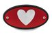 Heart Red Receiver Hitch Cover