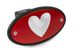 Heart Red Receiver Hitch Cover