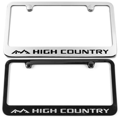 Chevrolet High Country Engraved License Plate your Frame Silverado Tahoe Suburban