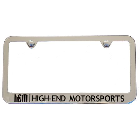 High-End Motorsports Chrome License Plate Frame