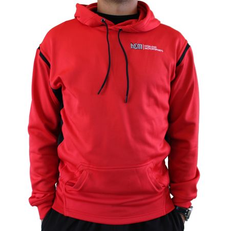 High-End Motorsports Mens Hooded Sweatshirt (Red)