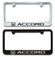Honda Accord Engraved License Plate Frame