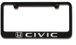 Honda Civic Engraved License Plate Frame