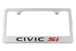 Honda Civic Si Engraved License Plate Frame