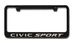 Honda Civic Sport Engraved License Plate Frame