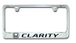 Honda Clarity Engraved License Plate Frame